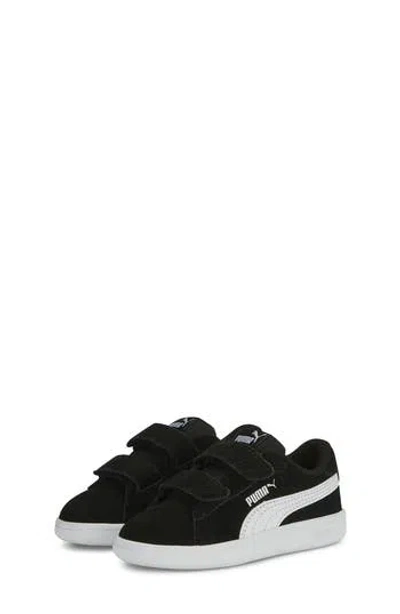 Puma Kids' Smash 3.0 Badges V Sneaker In Black