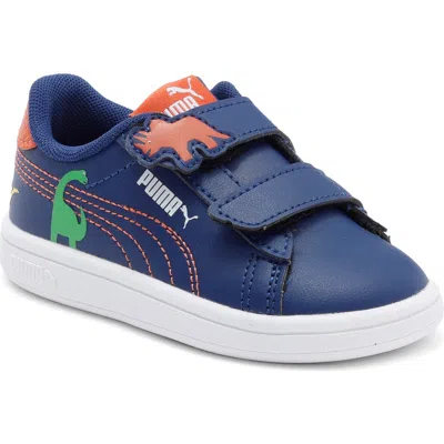 Puma Kids' Smash 3.0 Dino Sneaker In Blue