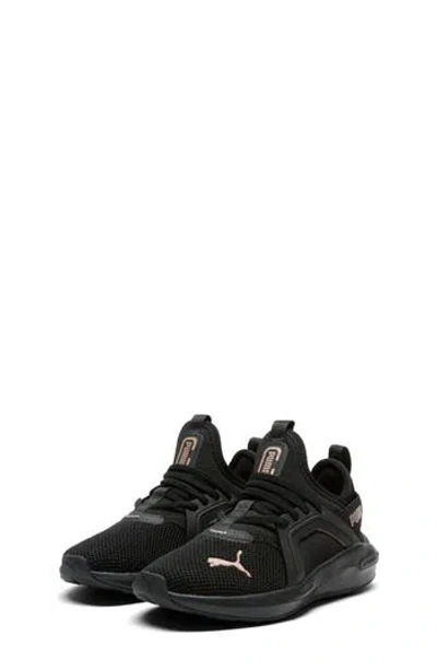 Puma Kids' Softride Enzo 5 Sneaker In Black