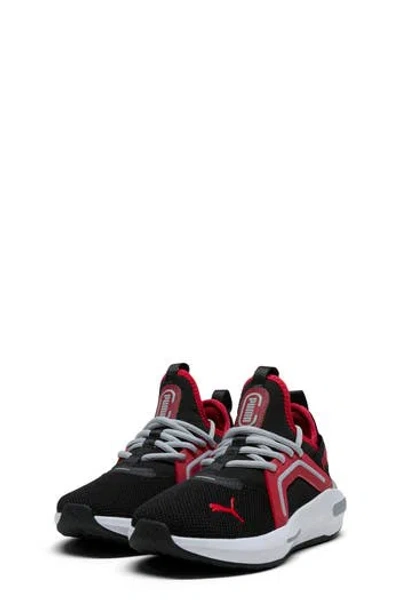 Puma Kids' Softride Enzo 5 Sneaker In Black