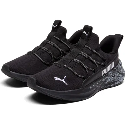 Puma Kids' Softride One4all 2.0 Blizzrizz Running Sneaker In Black