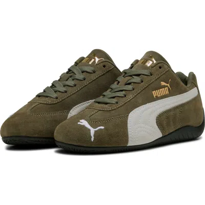 Puma Kids' Speedcat Trainer In Loden Green- White
