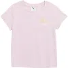 Puma Kids' Sports Club Embroidered Rib Knit T-shirt In Pink/grey