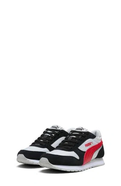 Puma Kids' St Miler Sneaker In Black