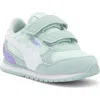 Puma Kids' St Runner V4 Mesh Sneaker In Peaceful Blue- White Mint