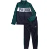 Puma Kids' Tricot Track Jacket & Joggers Set In Blue
