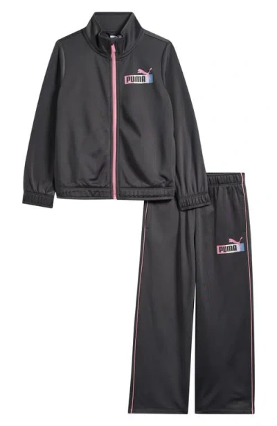 Puma Kids' Tricot Track Jacket & Pants Set In Gray