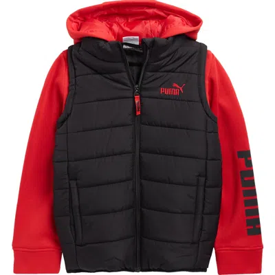 Puma Kids' Twofer Jacket In Red
