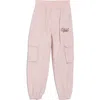 Puma Vibe Check Little Kids' Cargo Pants In Pink/heather/white