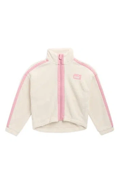 Puma Kids' Water Resistant Fleece Jacket In White