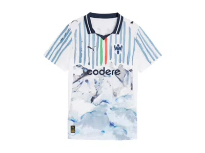 Pre-owned Puma Kidsuper C.f. Women's Monterrey Replica Jersey In White/deep Navy Blue
