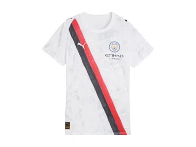 Pre-owned Puma Kidsuper Women's Manchester City Replica Jersey In White/black