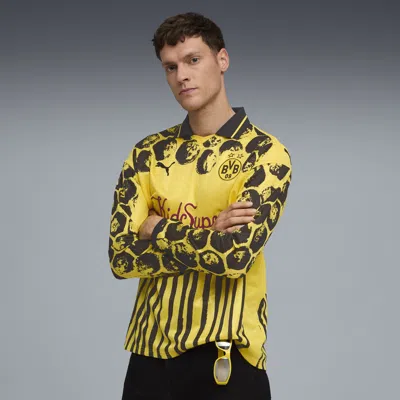 Puma X Kidsuper Borussia Dortmund Long-sleeved Shirt In Yellow