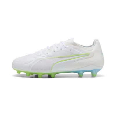 Puma King 20 Ultimate White Firm/artificial Ground Soccer Cleats Shoes, Size 4.5