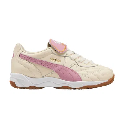 Pre-owned Puma King Indoor Big Kid 'alpine Snow Poised Pink' | Cream | Kid's Size 5 In White