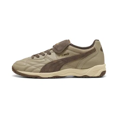 Puma King Indoor Futbolito Sneakers In Brown