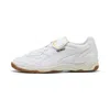 Puma King White Sneakers With Formstrip Logo Detail On The Side And Logo Patch On The Tongue In Leather U In White