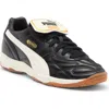 Puma 'king' Black Sneakers With Formstrip Logo Detail On The Side And Logo Patch On The Tongue In  Black-warm White