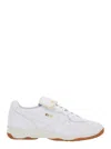 Puma 'king' White Sneakers With Formstrip Logo Detail On The Side And Logo Patch On The Tongue In White
