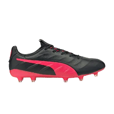 Pre-owned Puma King Platinum 21 Fg Ag 'black Sunblaze'