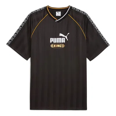 Puma King Relaxed Football Jersey ' Black' In Brown