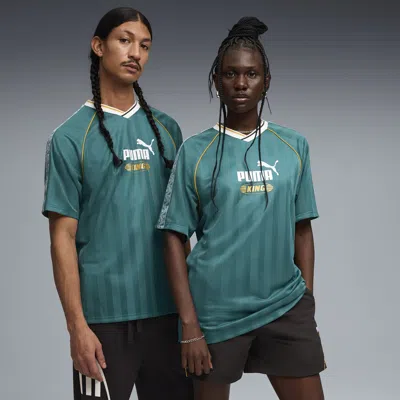 Puma King Relaxed Soccer Jersey In Blue