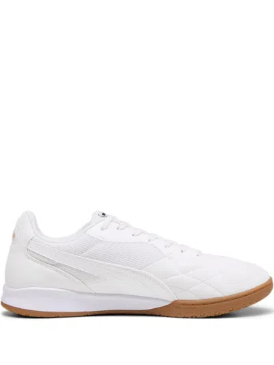 Puma King Top It "white Gold" Sneakers