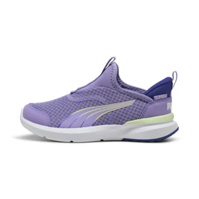 Puma Kruz Profoam Sliptech™ Little Kids' Running Shoes In Lavender Alert-lapis Lazuli