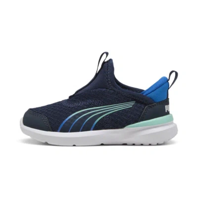 Puma Babies' Kruz Sliptech™ Toddlers' Running Shoes In Blue