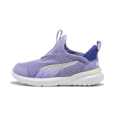 Puma Kruz Sliptech™ Toddlers' Running Shoes In Lavender Alert-lapis Lazuli