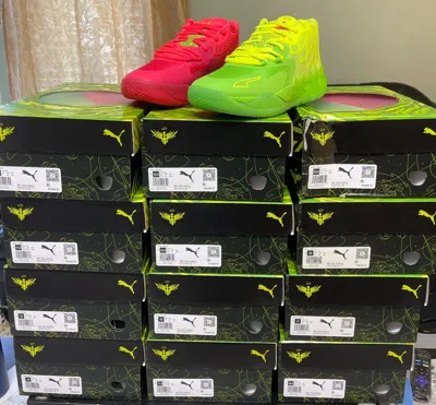 Pre-owned Puma La Melo Ball Mb.01 Rick And Morty Authenthic Size 10-12 In Multicolor