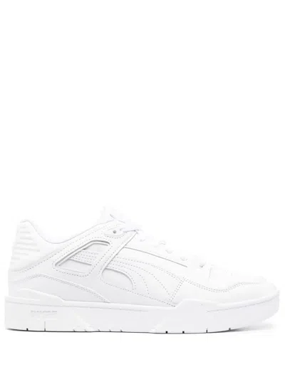 Puma Lace-up Low-top Sneakers In White