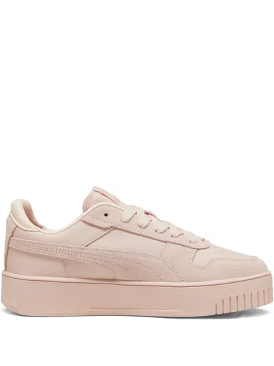 Puma Lace-up Plataform Sneakers In Pink