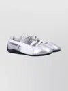 Puma Lace-up Strappy Shoes For Women In Silver