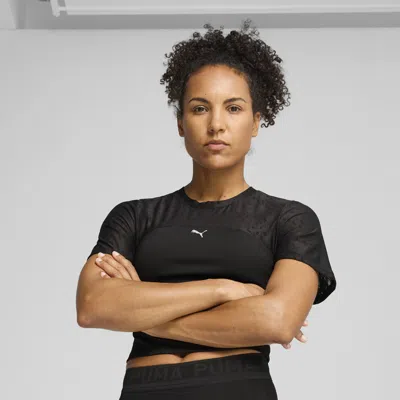 Puma Lace Women's Crop Top In Black