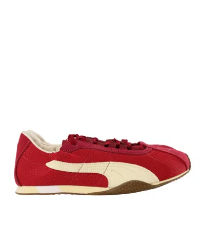 Puma H-street Elastic Panelled Sneakers In Red