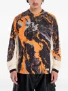 Puma Lafrancé Marble-print Mesh Jersey In Multi