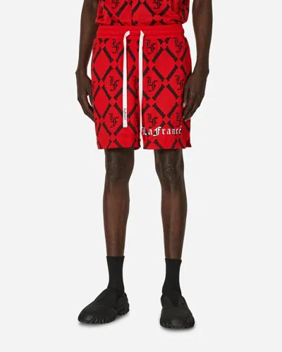 Puma Lafrancé Mesh Shorts All Time Red In Multicolor