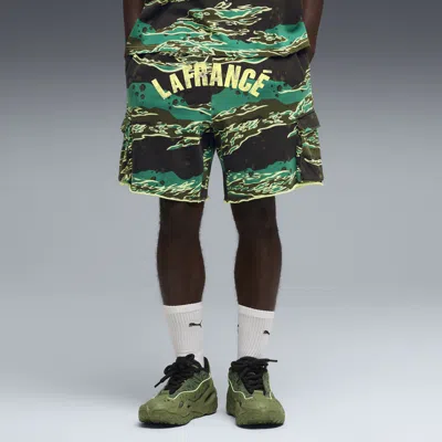 Puma Mens  Lafrance Supply Terry Shorts In Green Terrain Aop/white