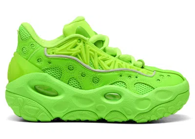 Pre-owned Puma Lamelo Ball Lafrancé Rnr Neon Sneakers In Fluro Green Pes/green Glare