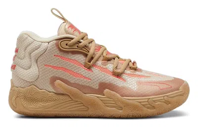 Pre-owned Puma Lamelo Ball Mb.03 Chinese New Year In Gold-fluro/peach Pes