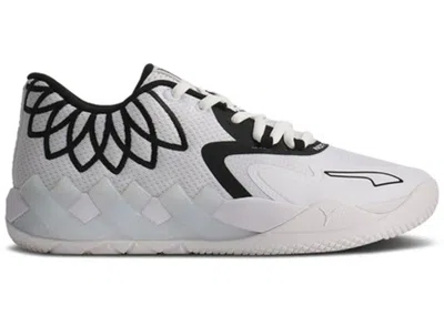 Pre-owned Puma Lamelo Ball Mb.01 Lo Sneakers In White/black