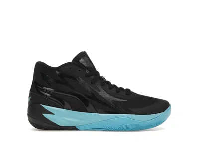 Pre-owned Puma Lamelo Ball Mb.02 Phenom Sneakers In  Black/blue Atoll