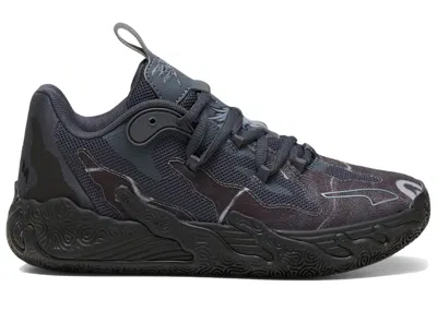 Pre-owned Puma Lamelo Ball Mb.03 Lo Black Sneakers In  Black/strong Grey In Multi