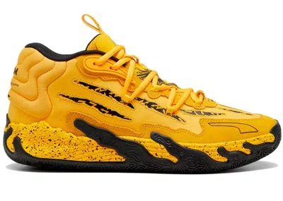 Pre-owned Puma Lamelo Ball Mb.03 Porsche Sneakers In Sport Yellow/black