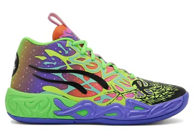 Pre-owned Puma Lamelo Ball Mb.04 Be You Sneakers In Purple/green