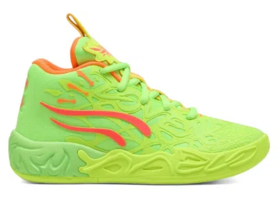 Pre-owned Puma Lamelo Ball Mb.04 Gem Sneakers In Yellow Alert/green Glare/pink Alert In Multi