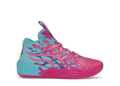 Pre-owned Puma Lamelo Ball Mb.04 Iridescent Sneakers In Deep Orchid/poison Pink