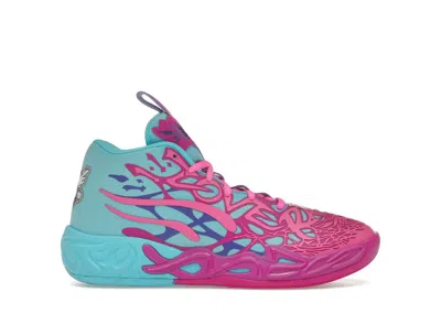 Pre-owned Puma Lamelo Ball Mb.04 Iridescent Sneakers In Deep Orchid/poison Pink