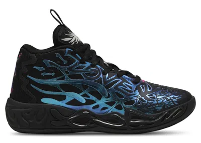 Pre-owned Puma Lamelo Ball Mb.04 Reflections Sneakers In Black/blue